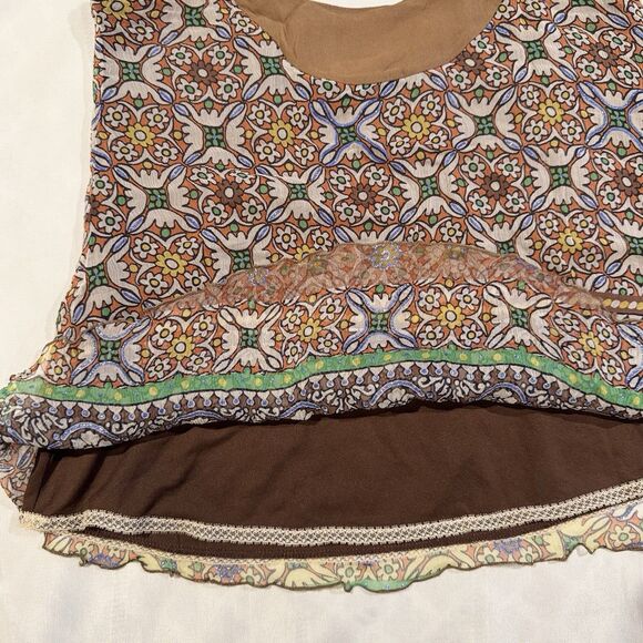 Vintage Y2K Tank Top Only Hearts NYC Helena Stuart 100% Silk Sz S Whimsy Fairy - Picture 8 of 16